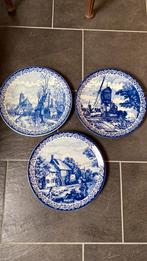 Delfts Blauw Chemkefa wandborden 3 stuks, Antiek en Kunst, Antiek | Wandborden en Tegels, Ophalen