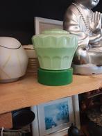 Vintage Groene plafond lamp, Ophalen, Gebruikt, Vintage, Overige vormen