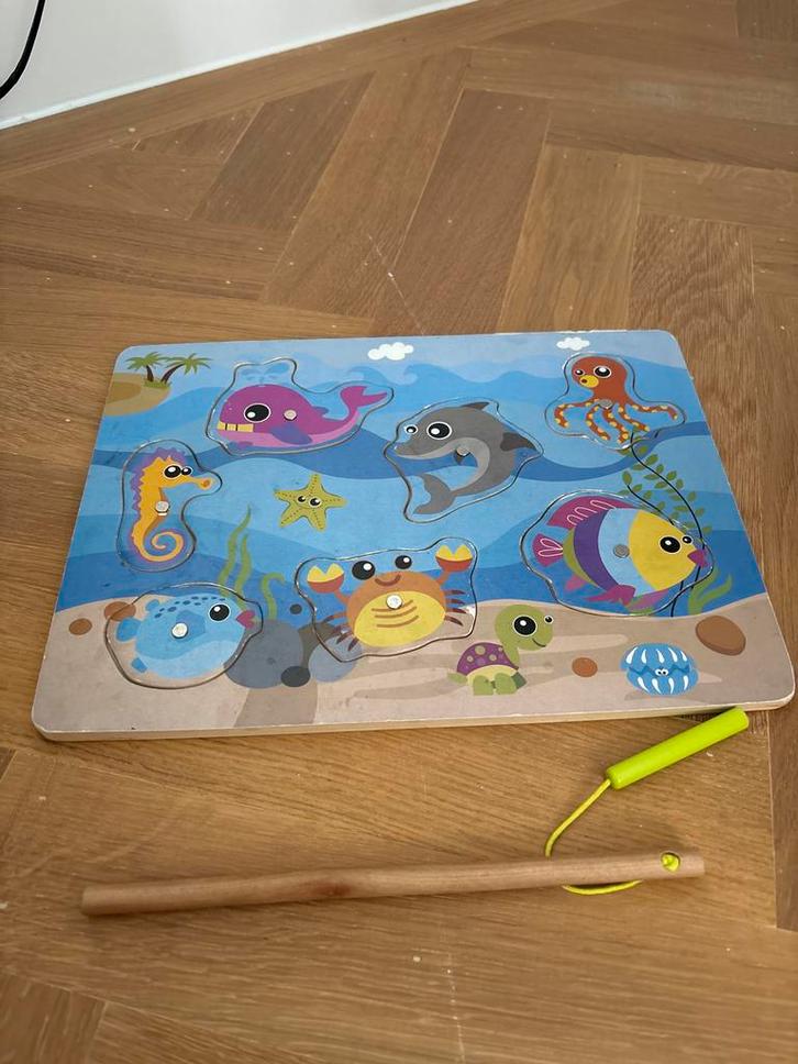 Magneet Puzzel Vissen - Leuk en Leerzaam!, Kinderen en Baby's, Speelgoed | Educatief en Creatief, Zo goed als nieuw, Puzzelen
