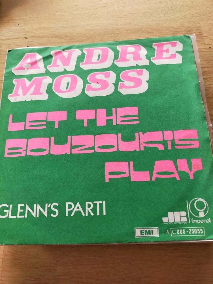 Andre Moss , let the bouzoukis play, Cd's en Dvd's, Vinyl Singles, Zo goed als nieuw, Nederlandstalig, Ophalen of Verzenden