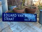 Email straatnaambord.Eduard van Beinumstraat, Antiek en Kunst, Antiek | Emaille, Ophalen of Verzenden
