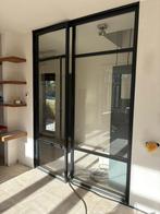 Zwarte stalen binnen kozijnen en deuren, Ophalen, Binnendeur, Zo goed als nieuw, Glas