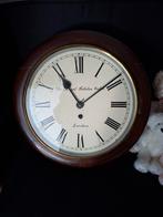 Mahoniehouten School, Pup of Hotelklok., Huis en Inrichting, Ophalen of Verzenden, Gebruikt, Wandklok