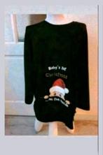 Nieuw zwangerschap Kerst t-shirt, Zwart, Maat 42/44 (L), Nieuw, Shirt of Top