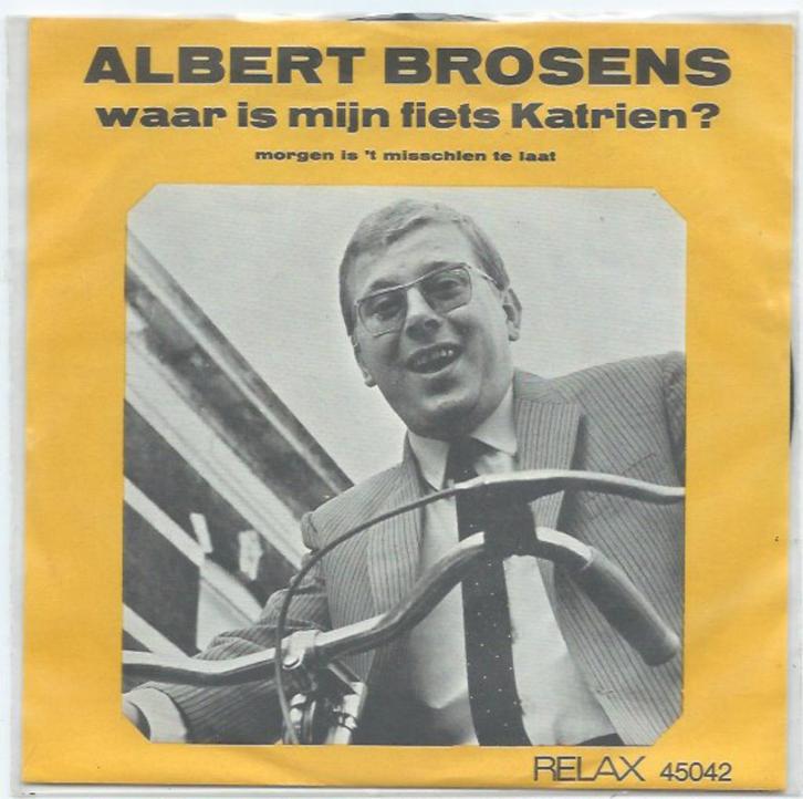 Albert Brosens- Waar is mijn fiets Katrien, Cd's en Dvd's, Vinyl | Nederlandstalig, Zo goed als nieuw, Levenslied of Smartlap