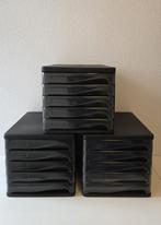 3 zwarte ladeorganisers, Huis en Inrichting, Ophalen of Verzenden, Zo goed als nieuw, Cd's