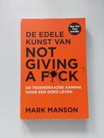 De Edele Kunst Van NOT GIVING A F☆CK / door Mark Manson, Boeken, Ophalen of Verzenden, Gelezen, Mark Manson