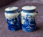 Delfts blauw peper en zout stel, melkbussen., Antiek en Kunst, Antiek | Keukenbenodigdheden, Ophalen of Verzenden