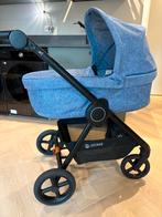Stokke Beat Kinderwagen met Reiswieg - Blue Melange, Kinderen en Baby's, Kinderwagens en Combinaties, Gebruikt, Combiwagen, Met reiswieg