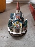 Kerst  Kerkje huisje, Kunststof, Ophalen of Verzenden, Zo goed als nieuw, Wit
