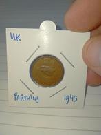 Engeland fahrthing 1945, Verzenden, Overige landen, Losse munt