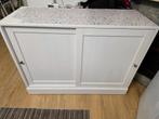 Witte Keukenkast met Schuifdeuren, Antiek en Kunst, Ophalen