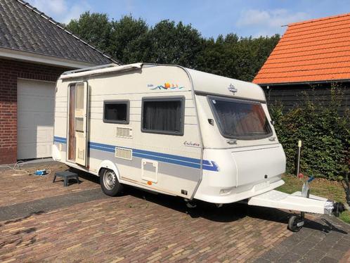 Hobby 440 Exclusive; hele fijne caravan!, Caravans en Kamperen, Caravans, Particulier, tot en met 4, 1000 - 1250 kg, Treinzit
