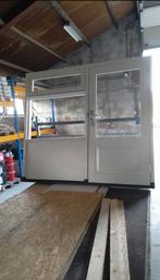 Meranti Garagekozijn met Uitzetraam, Isolatiepaneel, Doe-het-zelf en Verbouw, Kozijnen en Schuifpuien, Deurkozijn, Nieuw, 150 tot 225 cm