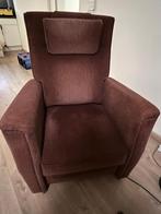 Bordeaux rode stoffen relaxstoel, Huis en Inrichting, Fauteuils, Ophalen, Gebruikt, Klassiek, 75 tot 100 cm