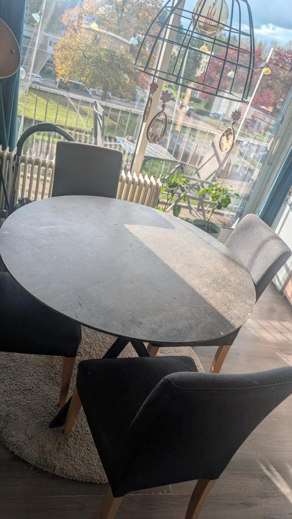 Gratis op te halen eettafel 120 cm diameter, Huis en Inrichting, Tafels | Eettafels, Gebruikt, 100 tot 150 cm, 100 tot 150 cm