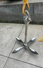 RVS Anker 2,5kg + Touw, Watersport en Boten, Ophalen of Verzenden, Zo goed als nieuw, Overige typen