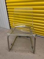 Ikea Tobias Stoel - Transparant Design, Huis en Inrichting, Stoelen, Ophalen, Kunststof, Gebruikt, Overige kleuren