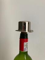 Vintage verzilverde flessenstop en schenkkurk Hoge Hoed, Ophalen