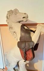 lederen zadeltassen voor over knop van zadel, Dieren en Toebehoren, Ophalen of Verzenden, Gebruikt