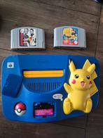 Nintendo64 Pikachu editie met bijbehorende controller, Spelcomputers en Games, Spelcomputers | Nintendo 64, Ophalen of Verzenden