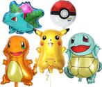 5 delige Pokemon ballon met rietje  ,NEW, Verzenden, Nieuw, Feestartikel, Verjaardag