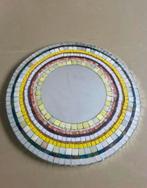 Mozaïek Spiegel - Handgemaakt, Huis en Inrichting, Ophalen, Minder dan 50 cm, Rond, Zo goed als nieuw