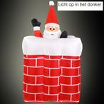 Opblaasbare kerstman in schoorsteen, beweegt, verlichting, Ophalen of Verzenden, Nieuw