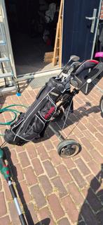 Ivm schuur opruiming: golftas met trolley en accessoires, Ophalen of Verzenden, Gebruikt, Overige merken