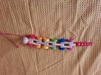 Goki Trekrups Hout - Regenboogkleuren, Ophalen of Verzenden, Zo goed als nieuw, Duw- of Trekspeelgoed