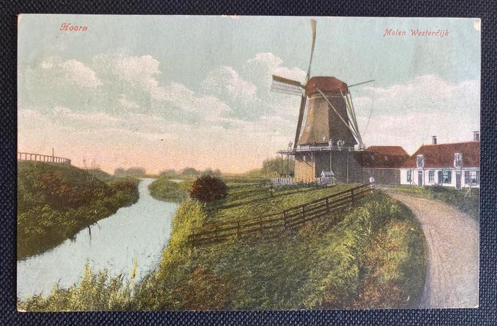 Hoorn Molen Westerdijk - gelopen, Verzamelen, Ansichtkaarten | Nederland, Gelopen, Noord-Holland, Ophalen of Verzenden