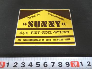 sticker Uden Drive in Discotheek SUNNY d.j's Piet Roel Wilj* beschikbaar voor biedingen