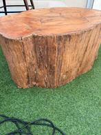 Boomstam salontafel, Ophalen, Gebruikt, Rechthoekig, 75 cm of meer