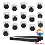 8MP Hikvision Hybrid ColorVu IP PoE set/NVR+16x camera's, Computers en Software, Netwerk switches, Ophalen of Verzenden, Nieuw
