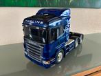 Tamiya 1/14 Scania 6x4 met MFC-01 Geluid/Lichtmodule RTR, Schaal 1:14, Zo goed als nieuw, Auto onroad, RTR (Ready to Run)