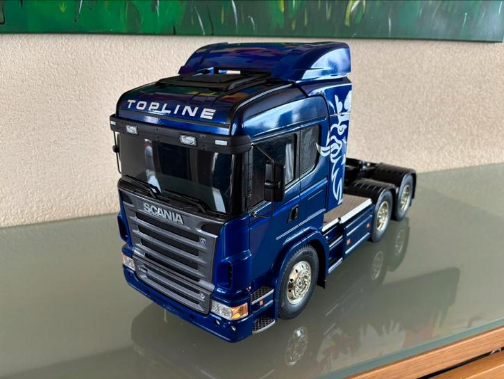 Tamiya 1/14 Scania 6x4 met MFC-01 Geluid/Lichtmodule RTR, Hobby en Vrije tijd, Modelbouw | Radiografisch | Auto's, Zo goed als nieuw