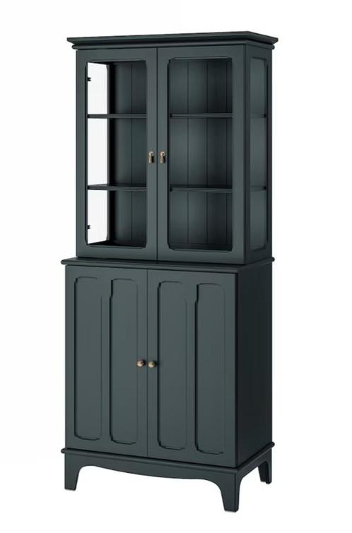 LOMMARP Vitrine, Huis en Inrichting, Kasten | Vitrinekasten, Zo goed als nieuw, 150 tot 200 cm, 50 tot 100 cm, 25 tot 50 cm, Met deur(en)