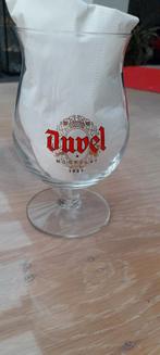 Duvel  bierglas Morgat 1957 (85 jaar), Verzamelen, Biermerken, Ophalen of Verzenden, Zo goed als nieuw, Glas of Glazen, Duvel