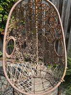 Hangstoel met standaard - Rotan look, Tuin en Terras, Tuinstoelen, Ophalen, Gebruikt, Rotan