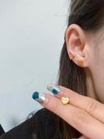 Gouden Celine Oorbellen Set, Verzenden, Nieuw, Overige materialen, Knopjes of Stekers