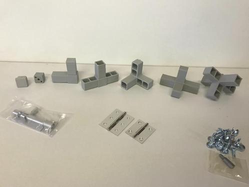 Volière toebehoren | kokers | hoekjes | schroeven nieuw, Dieren en Toebehoren, Vogels | Hokken en Kooien, Nieuw, Volière, Aluminium