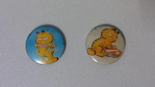 Garfield stripkat strip kat buttons set strips, Verzamelen, Speldjes, Pins en Buttons, Gebruikt, Ophalen of Verzenden