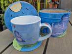 Koffiemok in blik met 2 onderkzetters, Ophalen of Verzenden, Nieuw, Overige stijlen