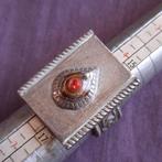 Berber Noord-Afrika Verzilverde Ring Alziend Oog, Verzenden, Dame, Zilver, Zilver