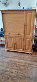 Eiken computermeubel (zonder inhoud), Huis en Inrichting, Kasten | Computermeubels, Ophalen, Gebruikt, 70 tot 120 cm, 120 tot 170 cm