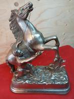 Paard met menner van samak, Antiek en Kunst, Antiek | Koper en Brons, Ophalen of Verzenden
