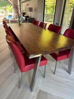 Eetkamer stoelen Bert Plantagie, Huis en Inrichting, Stoelen, Gebruikt, Paprika kleur, Vijf, Zes of meer stoelen, Rood
