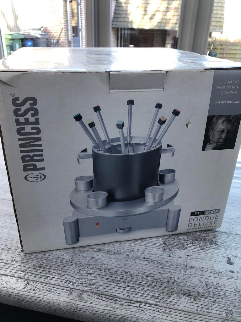 Princess Fondue Deluxe - Jan des Bouvrie Design, Ophalen of Verzenden, Nieuw, Elektrisch, Fondueset