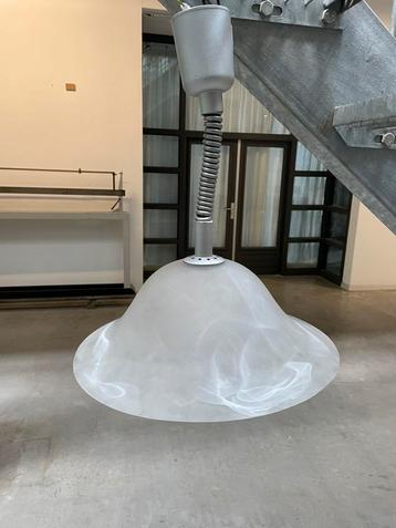 Jaren 80 lamp gewolkt glas vintage beschikbaar voor biedingen