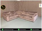 GRATIS LEVERING Z.G.A.N Velvet Hoekbank 315x270 GEREINIGD, Hoekbank, 300 cm of meer, Ophalen of Verzenden, Zo goed als nieuw